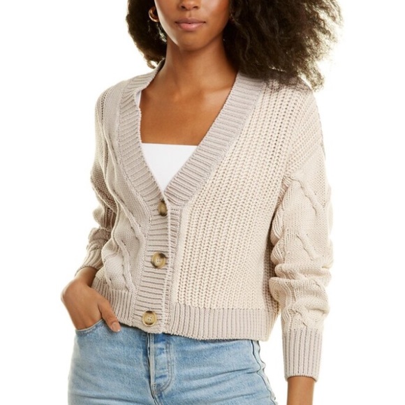 Truth Soul Armor Multi-Knit Cardigan Sweater Size S - Picture 3 of 13